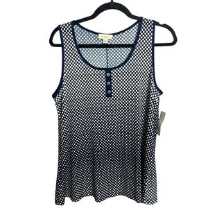 Robins nest maternity tank top polka dot print NWT